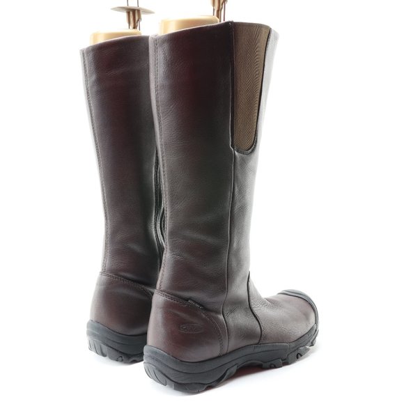 Keen Silverton Java Tall Leather Boots • Women's US 8 • Brown - Picture 8 of 16